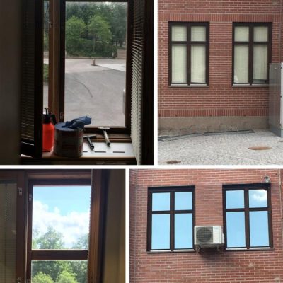 Poistamme myös vanhoja auringonsuojakalvoja